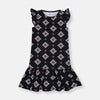 OV S Pattern Black Frock 10162