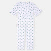 ML Green Polkadots White Allover Teens Jumpsuit 11884