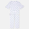 ML Green Polkadots White Allover Teens Jumpsuit 11884