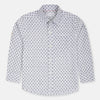 MN Blue Pattern White Casual Shirt 11950