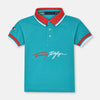 TMY Signature Embroided Sea Green Polo 12934