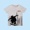 Think Less Skate More Grey Shirt 10213