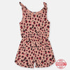 Tu Leopard Print Pink Bow Shoulder Jumpsuit 12287