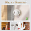 2 pcs door knob cover Baby Safety Door Knob Covers Doorknob Locks Child Children Kids Proof(random color )