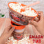 2 in 1 Snack Tub with Straw Glass For Kids Frozen Barbie Unicorn Encanto Roblox Characters For Kids (random color & Character)