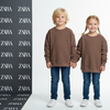 ZR Rib Brown Loose fit Sweatshirt 13813