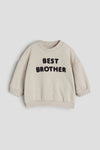 HM Best Brother Towel Embroided Sweatshirt 13730