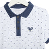 Tenso White Printed Polo Shirt 5032