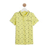 Tenso Yellow Printed Polo Shirt 5033