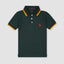 Green Germany Collar Stripes Small Pony Polo 5062