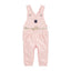 Oshkosh Bgosh Pink Hickory Stripe Dungaree with Ribbon Belt