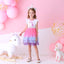 Magical Unicorn Printed Net Frock