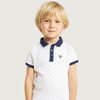 Tenso White Printed Polo Shirt 5032