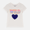 Wild Heart White Sequin Shirt 7714