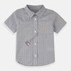 PLCE Texture Lining Grey White Shirt 8070