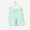 TAO MINT GREEN CHECKERBOARD PRINT Shorts 13214