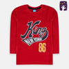 King Newyork Red Full Sleeve Shirt 9334