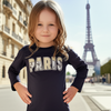 MYRAL Paris Sequin Black Full Sleeve Shirt 8746