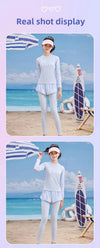 Summer Sky Chest Paded Teens 2 pcs Trouser Swimsuit 13613
