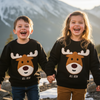 Moose Black Embroided Sweatshirt 13770