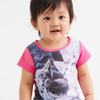 PEHU 3 Cats Printed Dark Pink Shirt 7350
