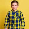 Yellow & Blue Check Shirt 13504