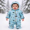 Snozu Infants Bear Blue Splash Snowsuit #13457