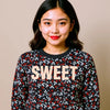 Sweet Floral Terry Sweatshirt 13400