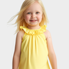 MNG Frill Yellow Sleeveless Top 3366