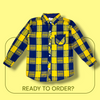Yellow & Blue Check Shirt 13504