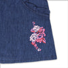 Prn Flower Frock Denim Frock 13548