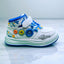 Abstract White Long White Joggers Shoes 2755