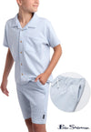 Ben Sherman Sky White Lining Shirt Shorts Set 13580