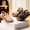 White 5 Stripe Washable Long Soft Sandal 2771 A