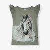 DOPO Ash Grey Horse Fancy Shirt 10269