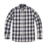Off-white and Blue Casual Check Shirt 2427