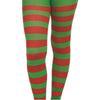 MS Red and Green Stripe Leggings