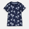 Baby C Palm Tree Navy Blue Shirt 6512