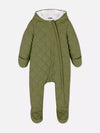 PMK Olive Green Inner Quilted Zip-Up Snowsuit #12680
