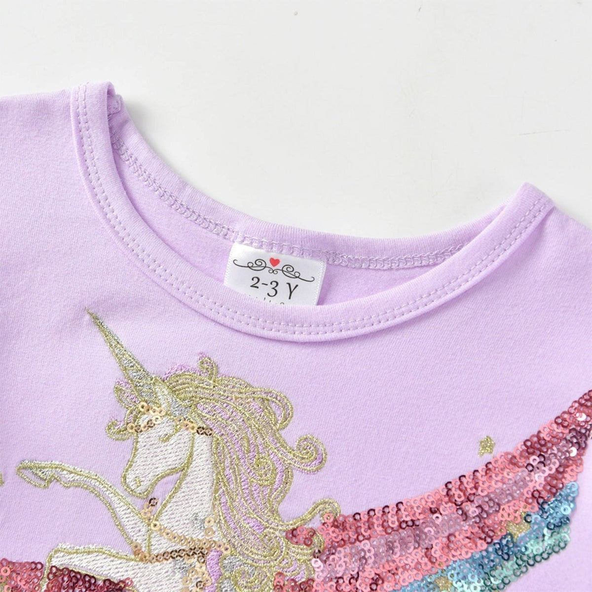 Flying Unicorn Purple Fancy Frock 12430 kiddie.pk