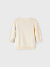 NME IT Fox Ecru Face Cream Knitted Sweater 11537