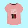 NUT Retro Camera Flag Sequence Pink Shirt 10270
