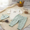Elephant Full Sleeves Romper with CAP and Trouser 3 piece set Bodysuit 13790