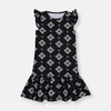 OV S Pattern Black Frock 10162