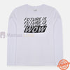 LH Future is WOW White Full Sleeve Shirt 11344