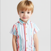 CP White with Multi Lining Casual Shirt 1731