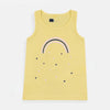 ANK Black and white dotes Yellow Sleeveless Shirt 7339