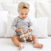 RIKI Grey Organic Cotton Full Sleeves Romper Bodysuit 13686