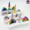 Unicorn Pink Silver Horn Fluffy Hair Band 4767
