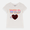 Wild Heart White Sequin Shirt 7714
